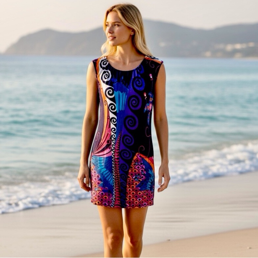 Trina Turk lightweight jersey dress or swim cover up